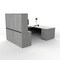 We'Re It Desk Set, 108 H, 108 W X Laminate, Gray UP-SFU7248LM - alternate 3